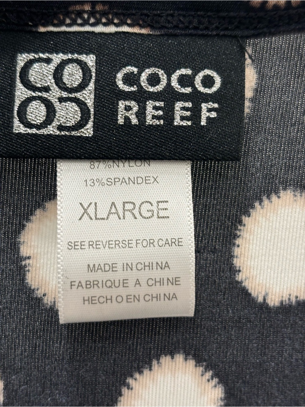 Coco Reef Black & White Polka Dot Cover-Up - Picture 5 of 8